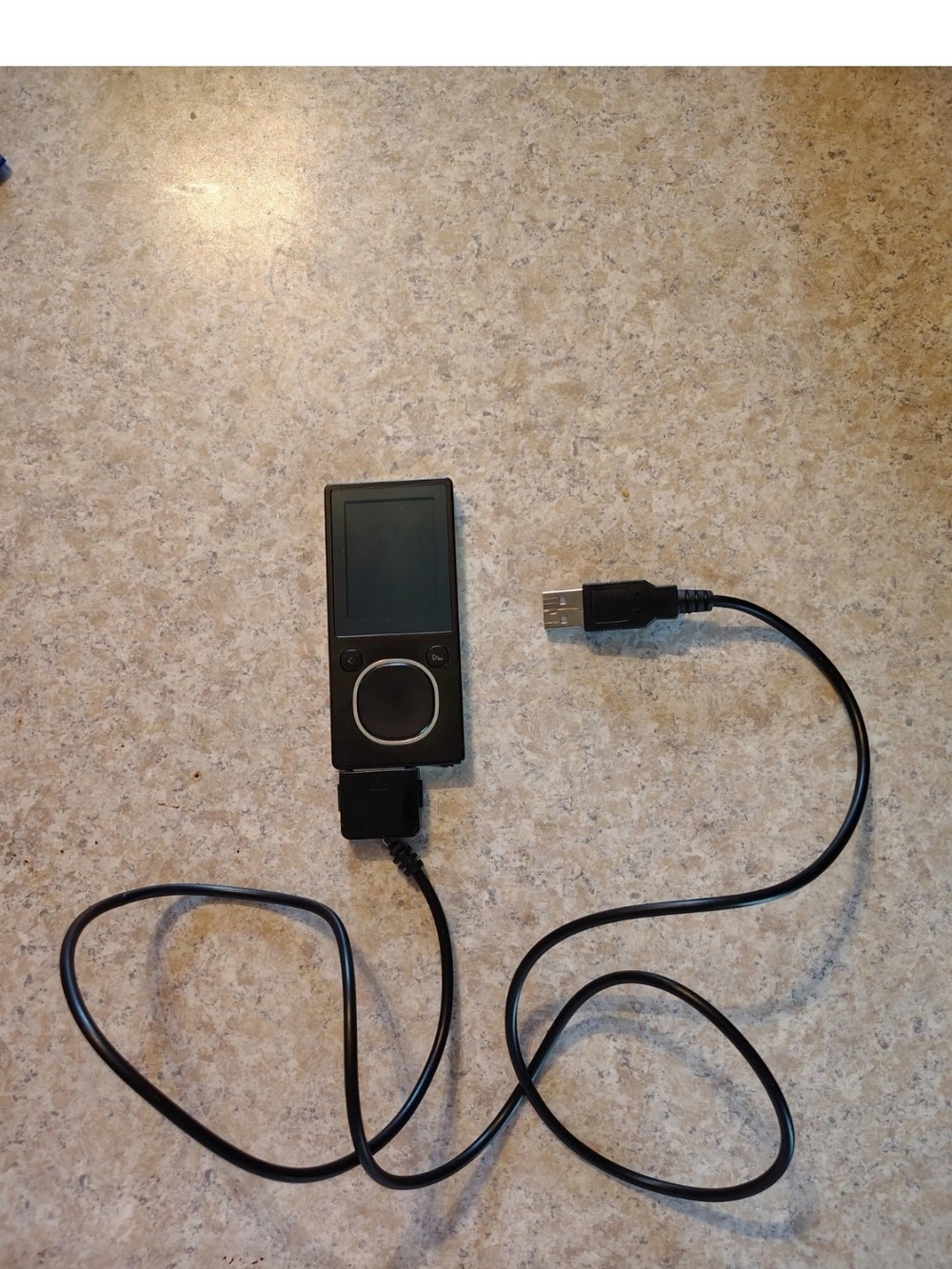 *For Parts or to be Fixed* Microsoft Zune 4GB MP3 Player For Parts With Charger